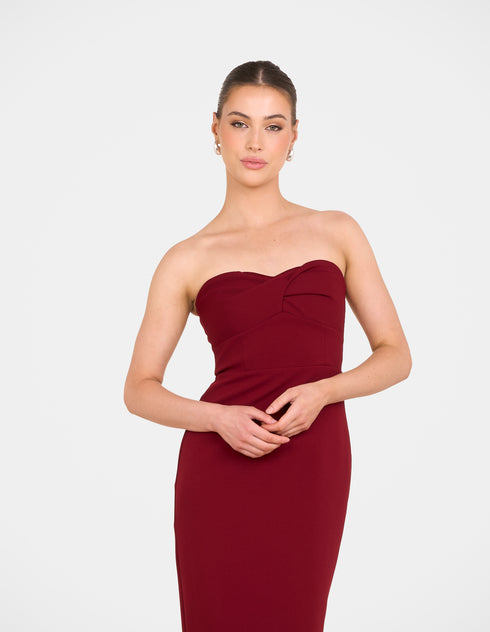 Bex Twist Front Strapless Maxi